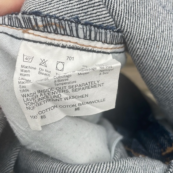 Esprit Dark Wash Raw Hem Denim Skirt - Picture 7 of 9